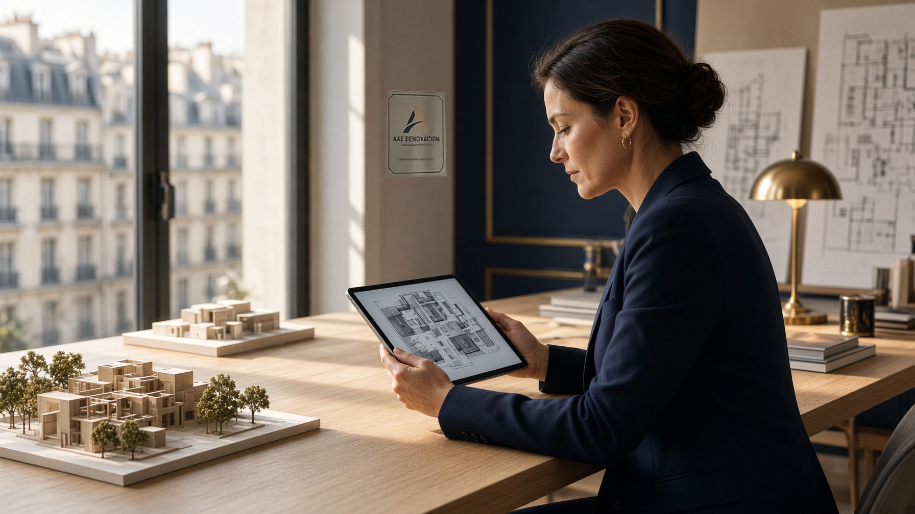Studio d’architecture d’intérieur à Paris, plans et maquettes